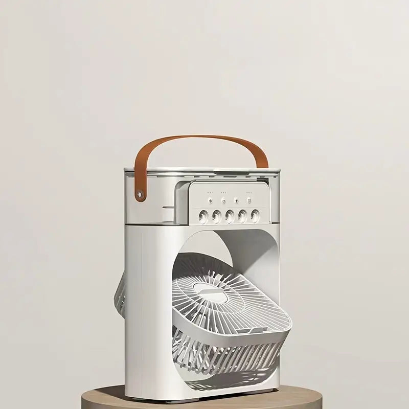 Mini ventilador e umidificador de ar