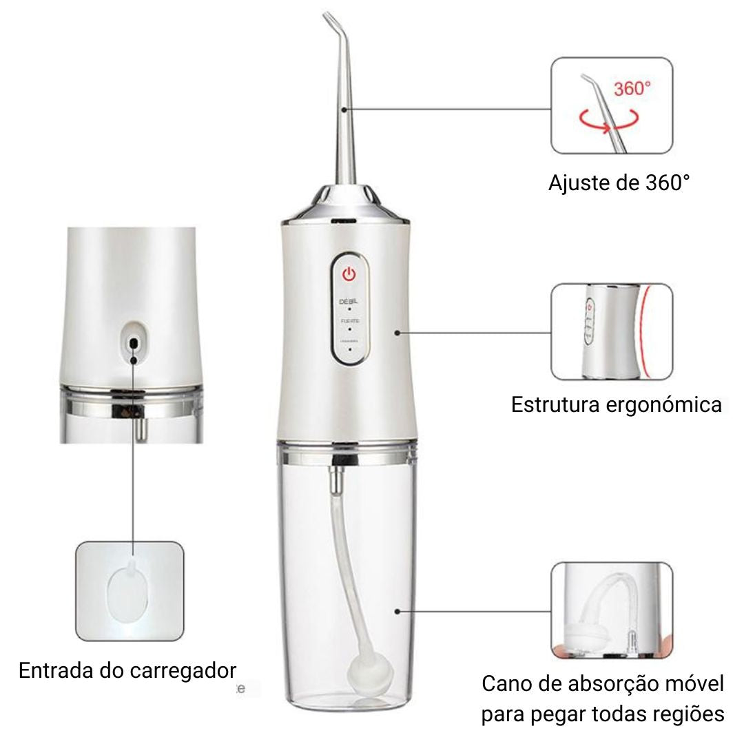 Irrigador Bucal + Kit de Acessórios Grátis!