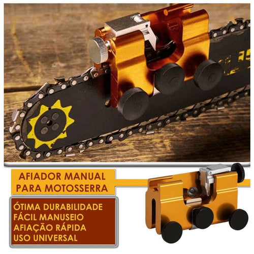 Afiador De Corrente Motosserra 3 Cabeças Profissional